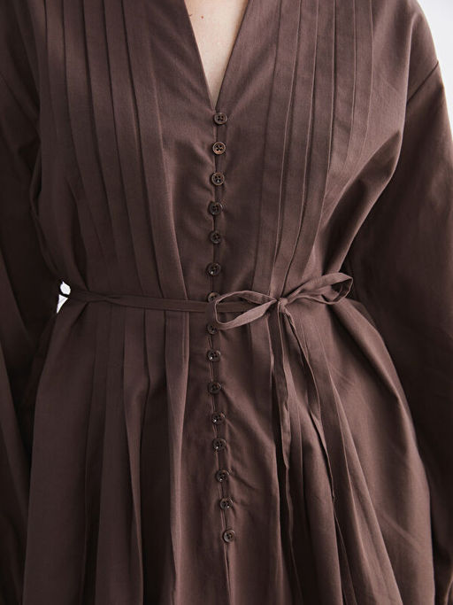 Ka??k Yaka Ku?akl? Kad?n G?mlek Tunik