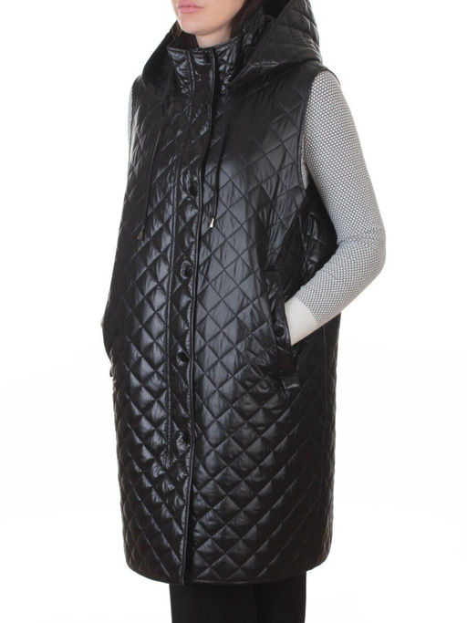 802 BLACK Жилет утепленный женский (50 гр. синтепон) - Fashion фото 5