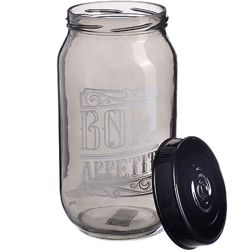 80763 Банка для сыпучих 1 л. черная MB (х12) - Mayer&boch фото 2