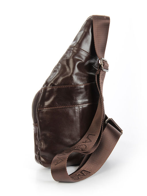 LACCOMA сумка VIN96611-коричневый натуральная кожа хлопок  фото 2