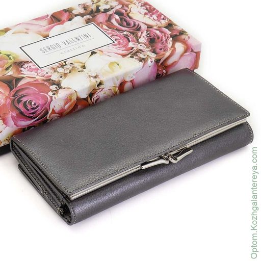 Большой женский кожаный кошелек Sergio Valentini СВ 8118-002  фото 5