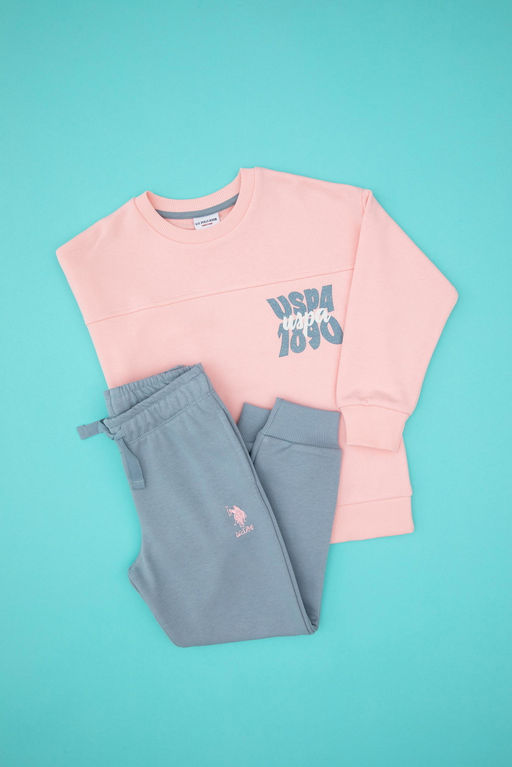K_z _ocuk A__k Pembe Pijama Tak_m_ Sepette S_rpriz _ndirim