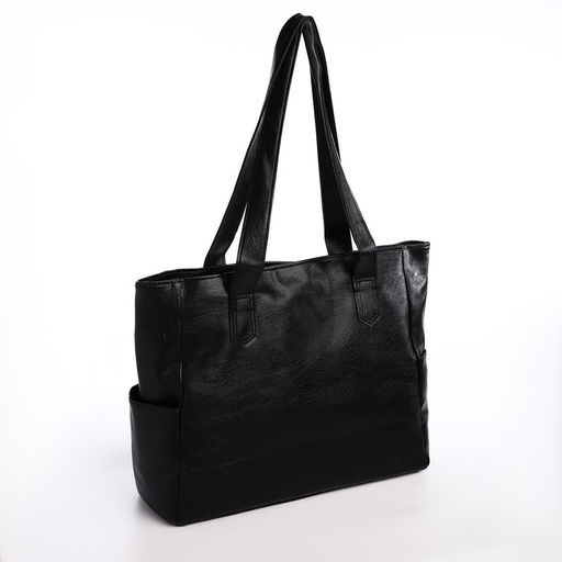 Сумка женская, на молнии, цвет чёрный - Simaland фото 2