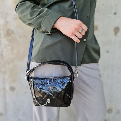 Женская кожаная сумка через плечо 0086-1 - Cidirro фото 2