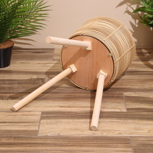 Набор плетёных кашпо, 3 шт, высота 44х44х56 см