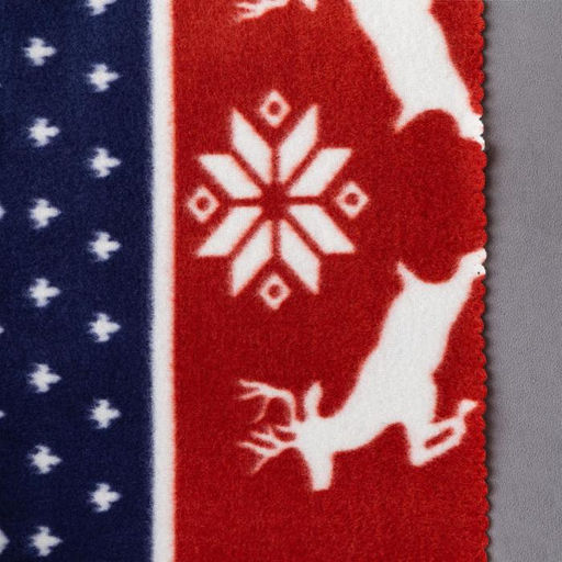 Плед флисовый новогодний Экономь и Я. Олени, 150?130 см