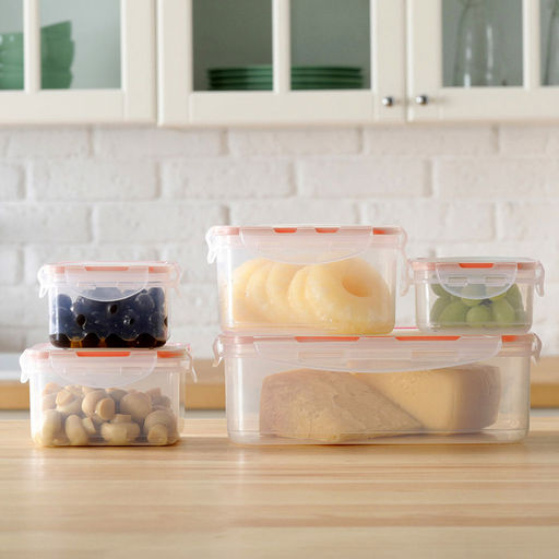 Modena Контейнер для продуктов пластмассовый 1л, квадратный, прямоугольный, подходит для СВЧ (Россия) - Домашняя мода фото 2