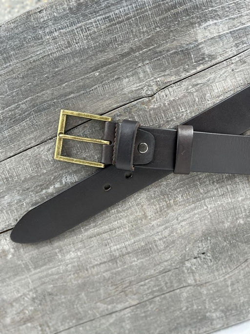 Мужской кожаный ремень Arkon Milano 4013 Темно-Коричневый