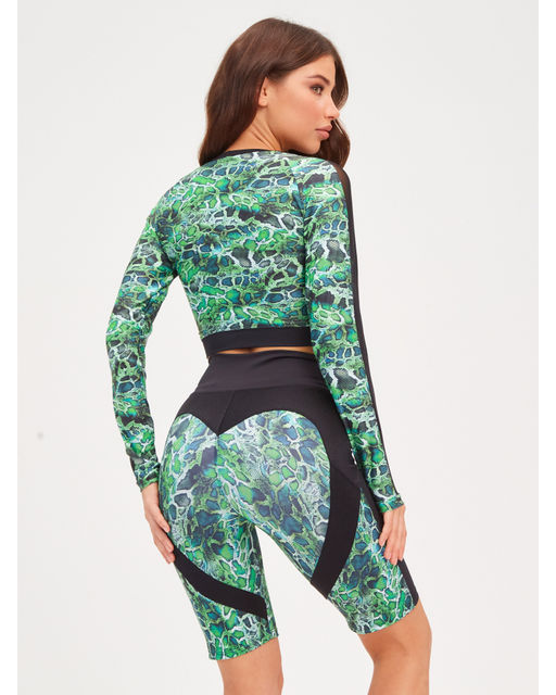 Рашгард укороченный SNAKE зеленый - Rowan фото 3