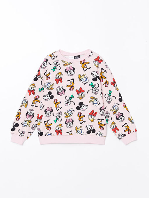 Bisiklet Yaka Mickey Mouse Bask?l? K?z ?ocuk Pijama Tak?m? - Waikiki фото 2