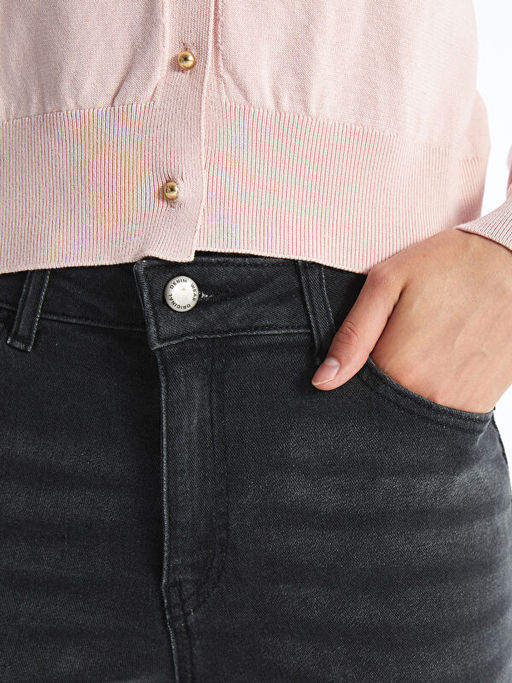 Y?ksek Bel Push Up Kad?n Jean Pantolon