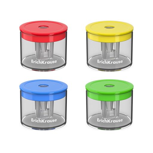 Точилка ErichKrause "S-Keg" 1 отв., с контейнером (56036) цвет в ассорт.