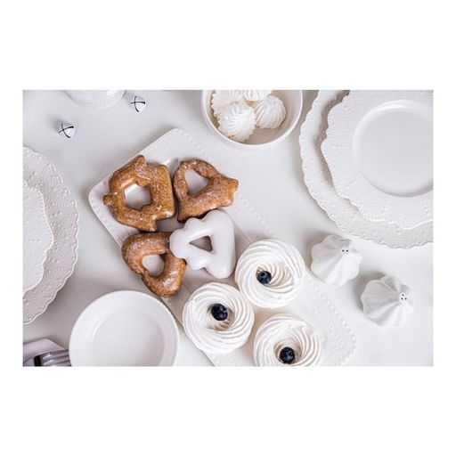 Блюдо сервировочное Walmer Vivien 36х16 см, цвет белый  фото 4