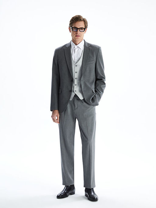 Standart Kal?p Erkek Blazer Ceket