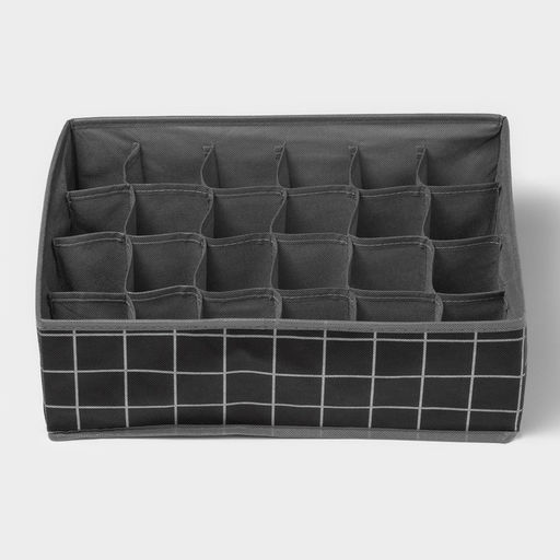 Органайзер для хранения белья Доляна Кло, 24 ячейки, 383012 см, чёрный фото 4