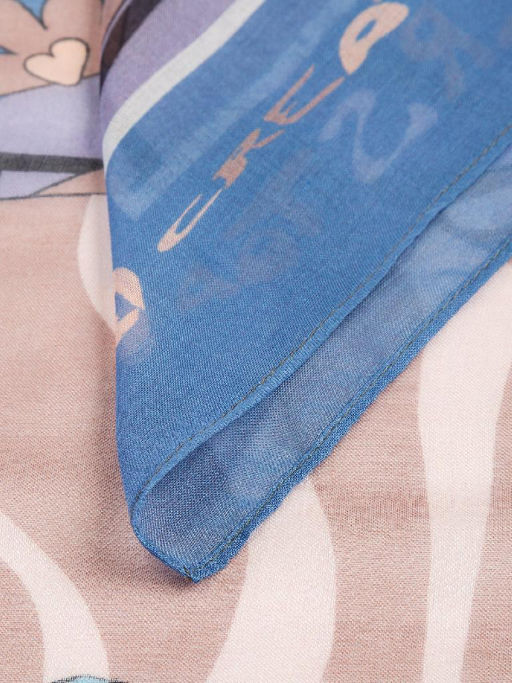 Платок жен. шелк+мод 120х120 E12-8320-09 - Eleganzza фото 5