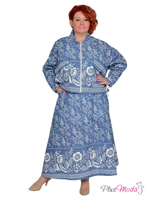 Юбка Модель №1879 размеры 44-84 - Plusmoda фото 4