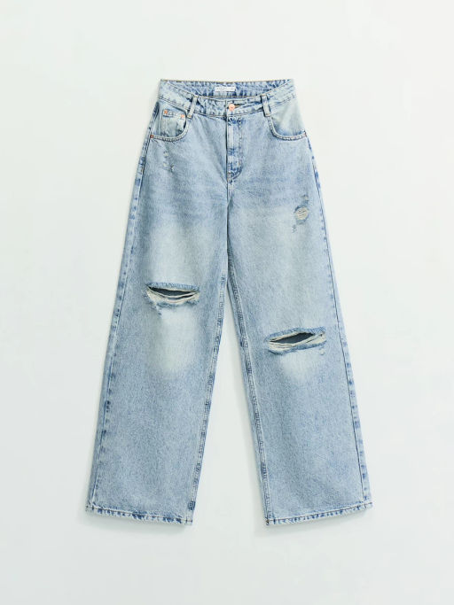 Джинсы wide leg с высокой посадкой / Zarina  фото 6