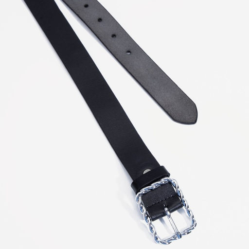 Ремень женский, ширина 3 см, винт, пряжка металл, цвет чёрный - Simaland фото 2