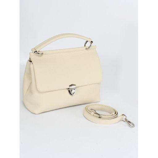 Сумка женская натуральная кожа GU 2066-6750, 1отд+карм/перег, плечевой ремень, молочный SALE 259964 - Adelia фото 6