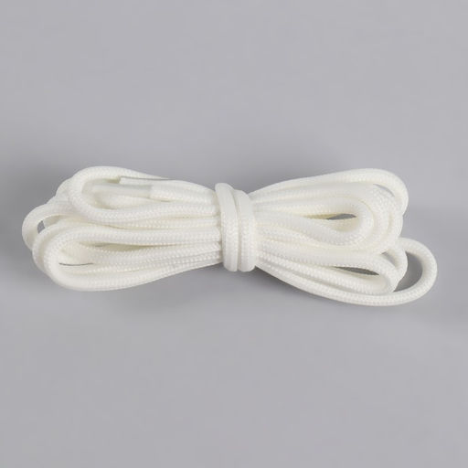 Цена за 25 шт. Шнурки для обуви, пара, круглые, d = 6 мм, 120 см, фасовка 25 шт, цвет белый - Simaland фото 4
