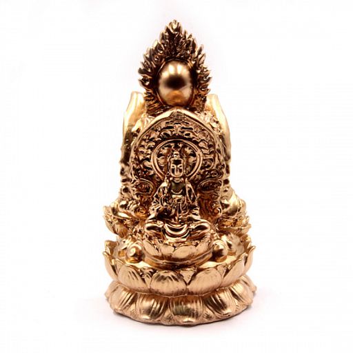 Фигурка Фен Шуй Три Будды в лотосе Просветление исцеление и защиту 15см-8см 403гр ХРУПКОЕ