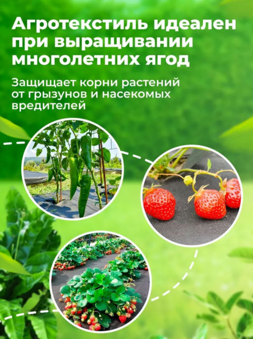 Укрывной материал 80мкм 3,2*10м черный - Парников фото 3