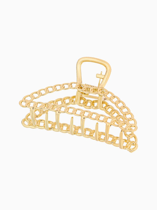 Цена за 2 шт. Крабик для волос «Дороти», контур, 7 см, золото