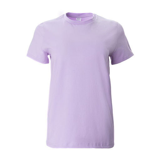 Футболка однотонная женская MINAKU: Basic line, лавандовая, размер 42