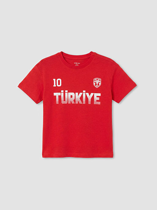 T?rkiye Bask?l? Erkek ?ocuk ?ortlu Pijama Tak?m?