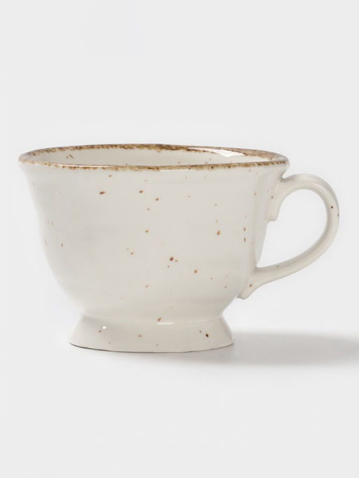 Чайная пара Magistro Alpine Frost, 2 предмета: чашка 245 мл, блюдце d=15 см, фарфор, белая