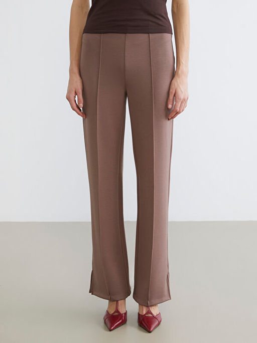 Dar Fit Pa?as? Y?rtma?l? Kad?n Pantolon