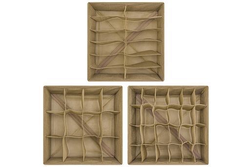 Набор 3 органайзеров д/нижнего белья и носков 32*32*12 см Золотое сердце (12,12,24 ячеек),без крыш - Elan gallery фото 7