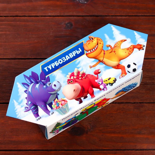 Цена за 5 шт. Подарочная коробка Турбозавры, Конфета большая , 9,8 х 7 х 17,8 см - Simaland фото 2