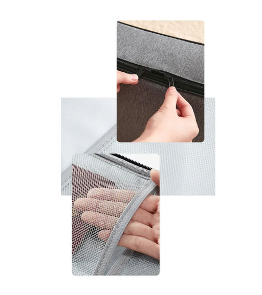 Cумка органайзер для документов и вещей с кодовым замком 37х27х10.5см серая