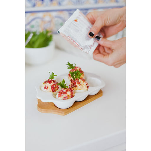 Подставка для яиц 6 ячеек Bella Tenero, 19.2?11?3.6 см, фарфор, белая - BellaTenero фото 10