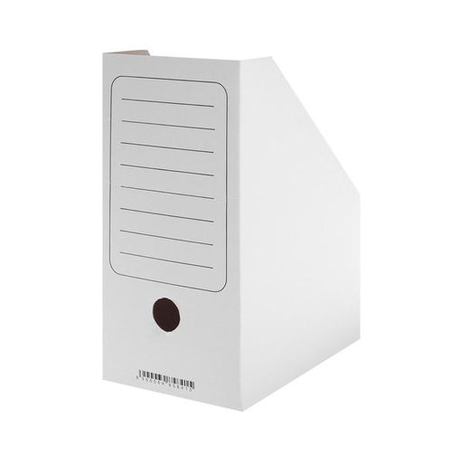 Цена за 10 шт. Накопитель-лоток А4, архивный из микрогофрокартона Calligrata, 150 мм, до 1400 л, белый