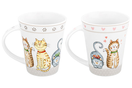 Набор 2 кружек 350 мл 12*9*11 см БЕЗ КОТА ЖИЗНЬ НЕ ТА - Elan gallery фото 6