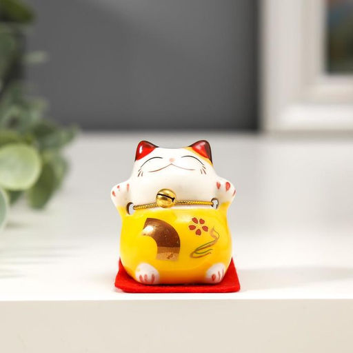 Набор фигурок керамика «Манэки-нэко», h=4.5 см, 5 шт.