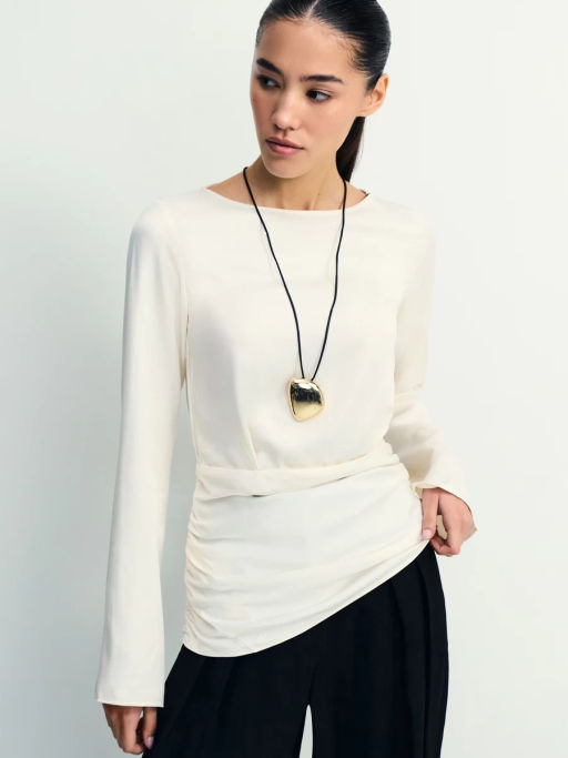 Асимметричная блуза из вискозы / Zarina