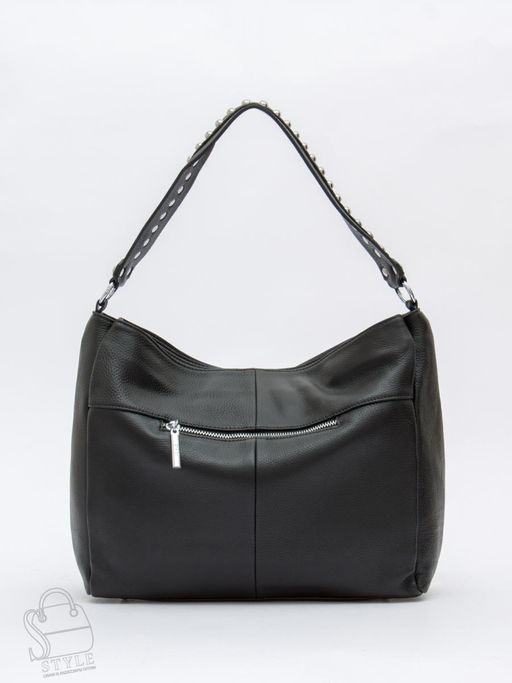 Сумка женская кожаная 0539C black Polina&Eiterou