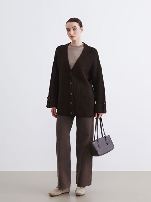 V Yaka Kad?n Triko H?rka