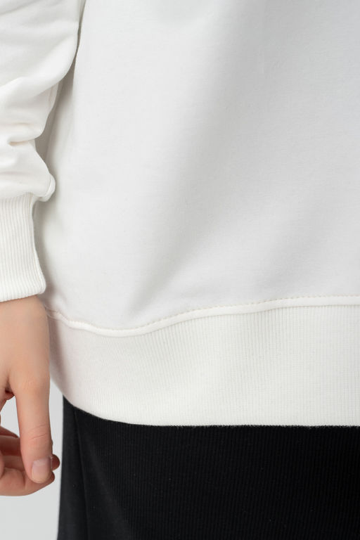 Джемпер из мягкого хлопкового футера - Solo mio фото 17