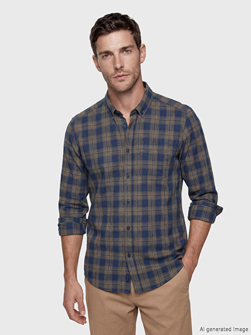 Regular Fit Ekose Erkek G?mlek