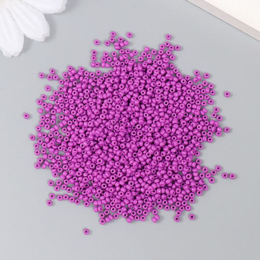 Бисер стекло 12/0 Пурпурный 15 гр - Арт узор фото 2