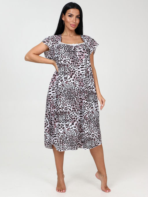 36 СОРОЧКА ЖЕНСКАЯ (Пурпурный леопард) - А-дина фото 2