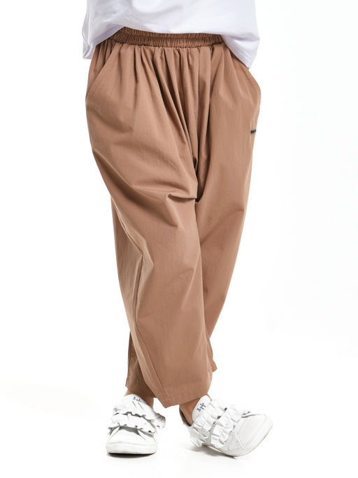 Брюки бананы свободные хлопок UD 7965 св.коричневый - Mini maxi фото 8