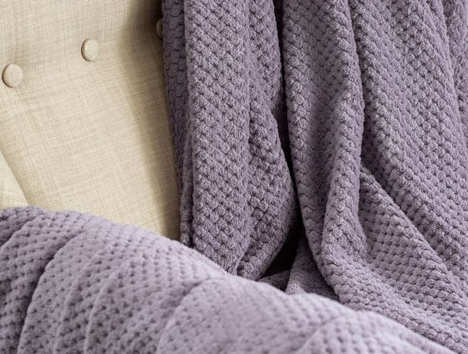 Покрывало-плед КОРАЛ-флис жаккард Шторм 150*200 см. - Лен поволжья фото 2