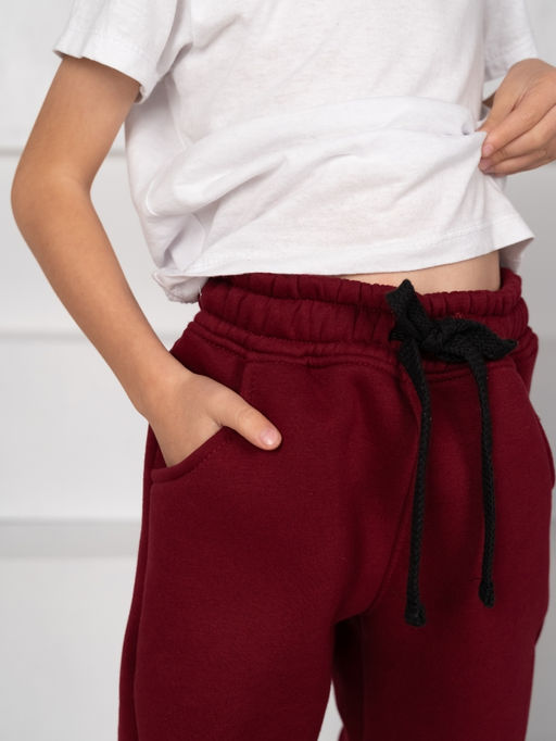 Брюки дет.арт.1085/1-2,бордовые - Binita фото 4