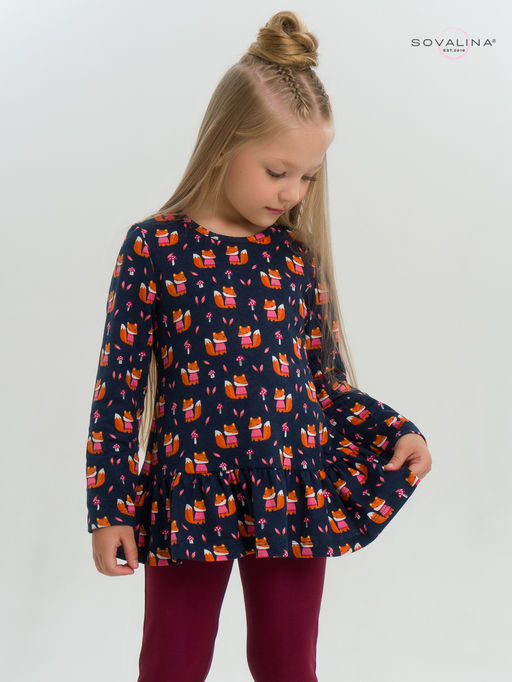 Костюм Алиса лисята на синем-марсала - Sovalina фото 12